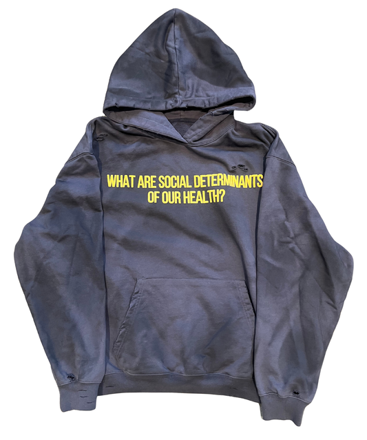 SOCIAL DETERMINANTS HOODIE NAVY BLUE