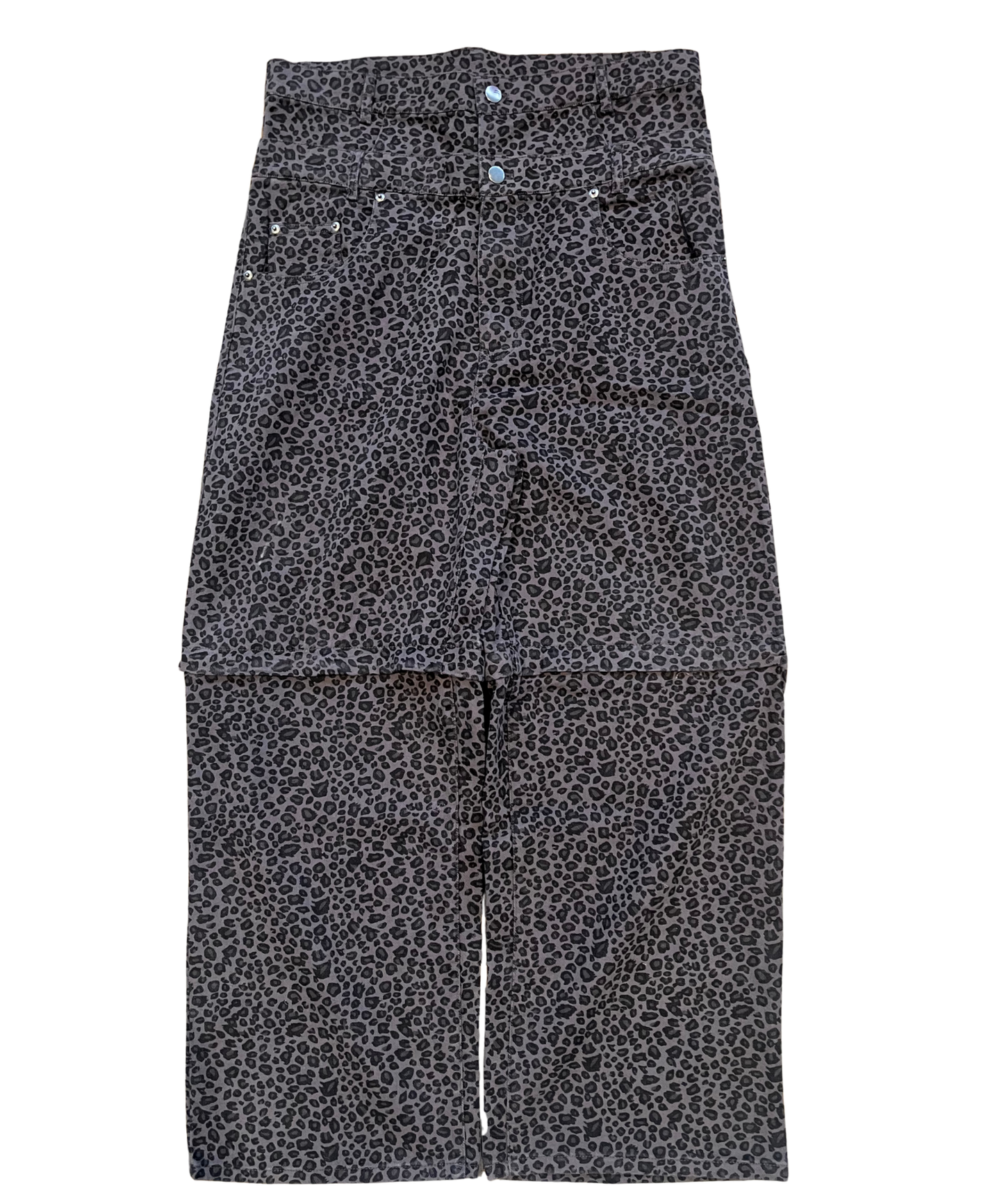 LEOPARD STYLE CONVERTIBLE DENIM