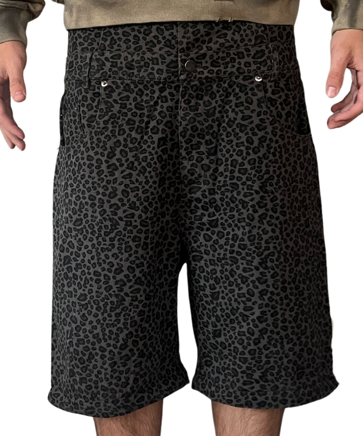LEOPARD STYLE CONVERTIBLE DENIM