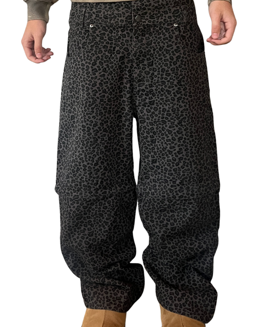 LEOPARD STYLE CONVERTIBLE DENIM