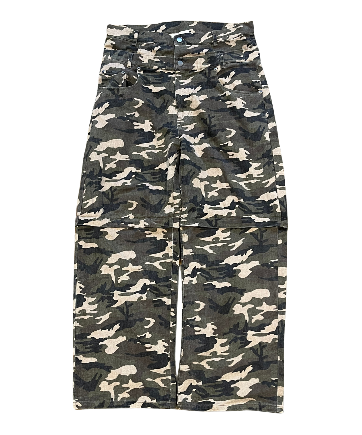 CAMO STYLE CONVERTITBLE DENIM