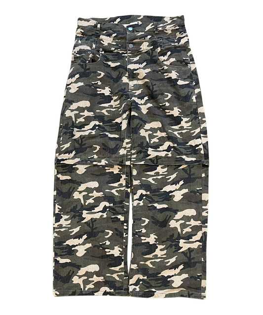 CAMO STYLE CONVERTITBLE DENIM